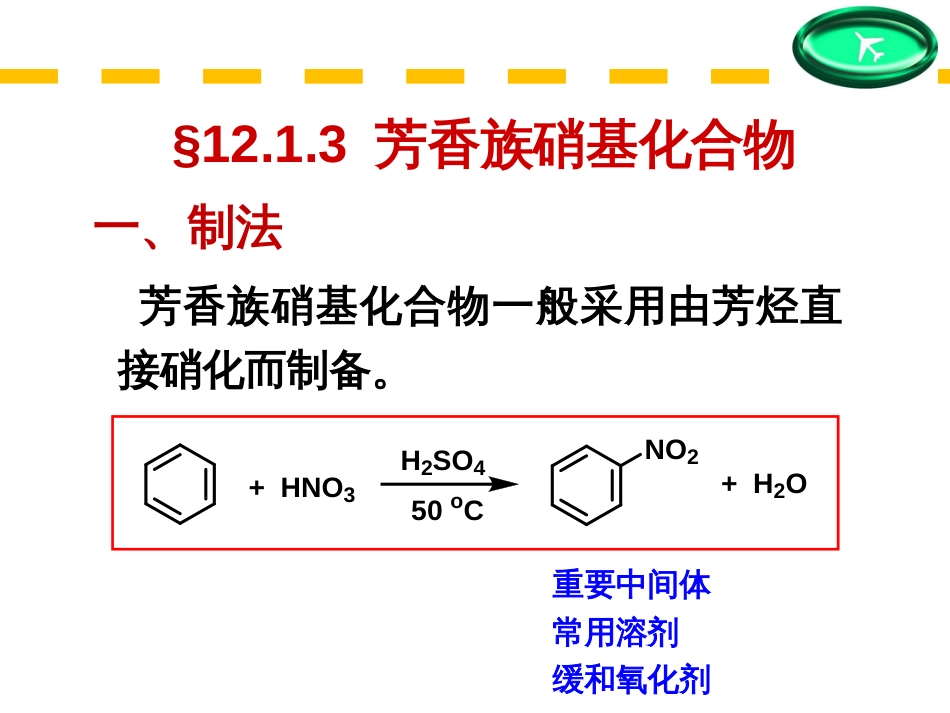 (143)--第十二章-3节-芳香族硝基化合物--上_第1页