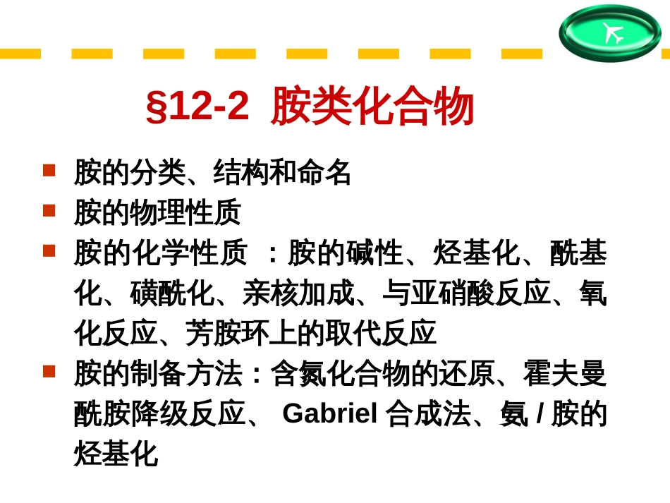 (145)--第十二章-5节-胺类化合物的分类、结构和命名_第1页