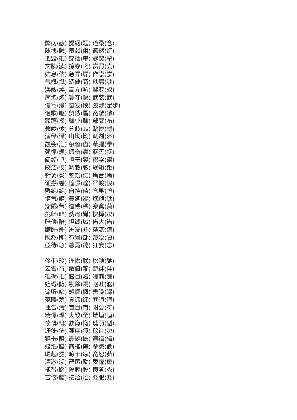 初中语文700组易错字_第1页