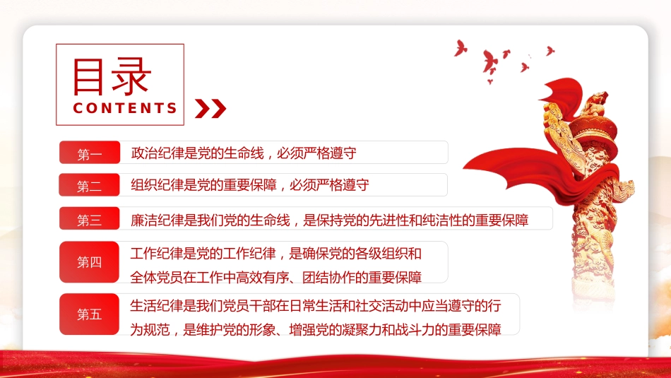 【党纪学习教育】2024年党纪学习教育PPT严明党的纪律规矩展新时代干部风貌_第3页