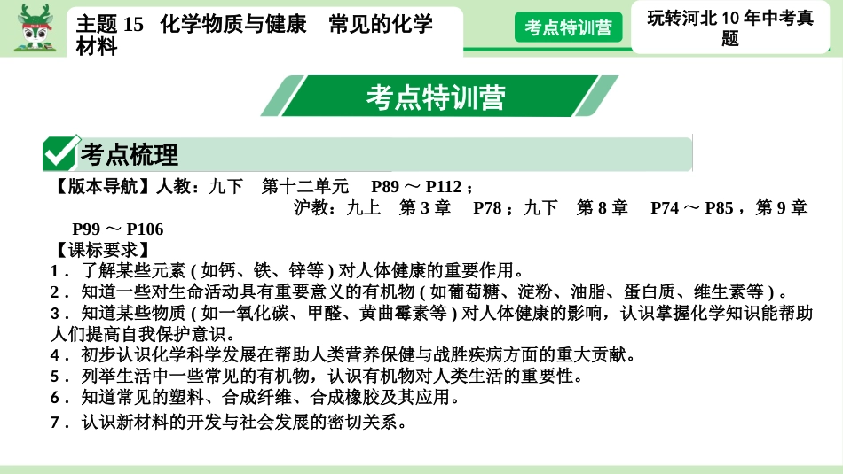 主题15 化学物质与健康  常见的化学材料_第3页