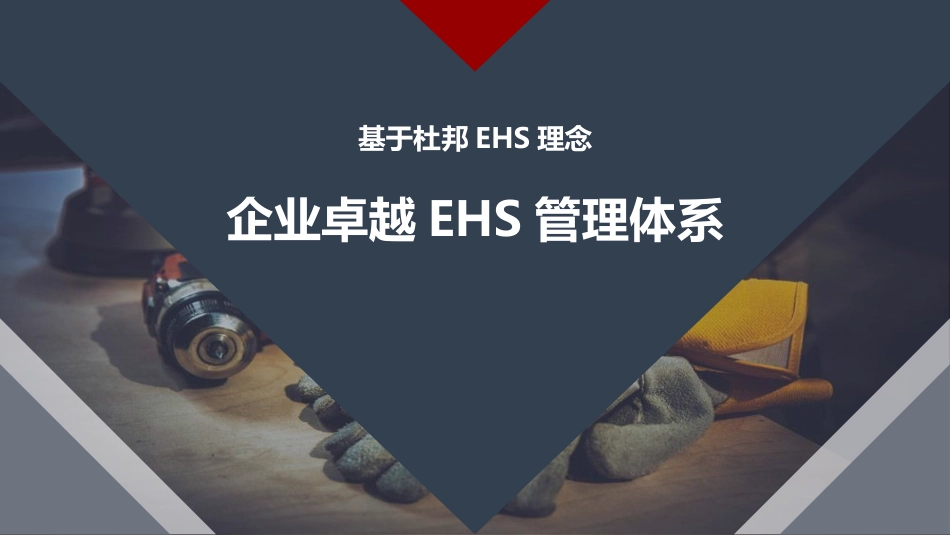 基于杜邦理念的企业卓越EHS管理体系_第1页