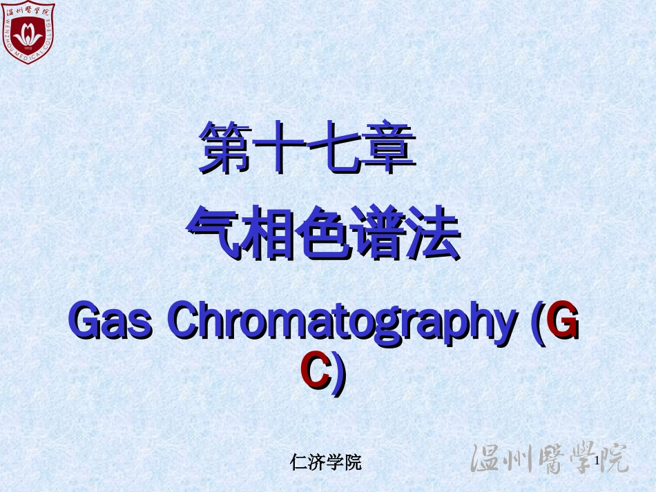 17-气相色谱_第1页