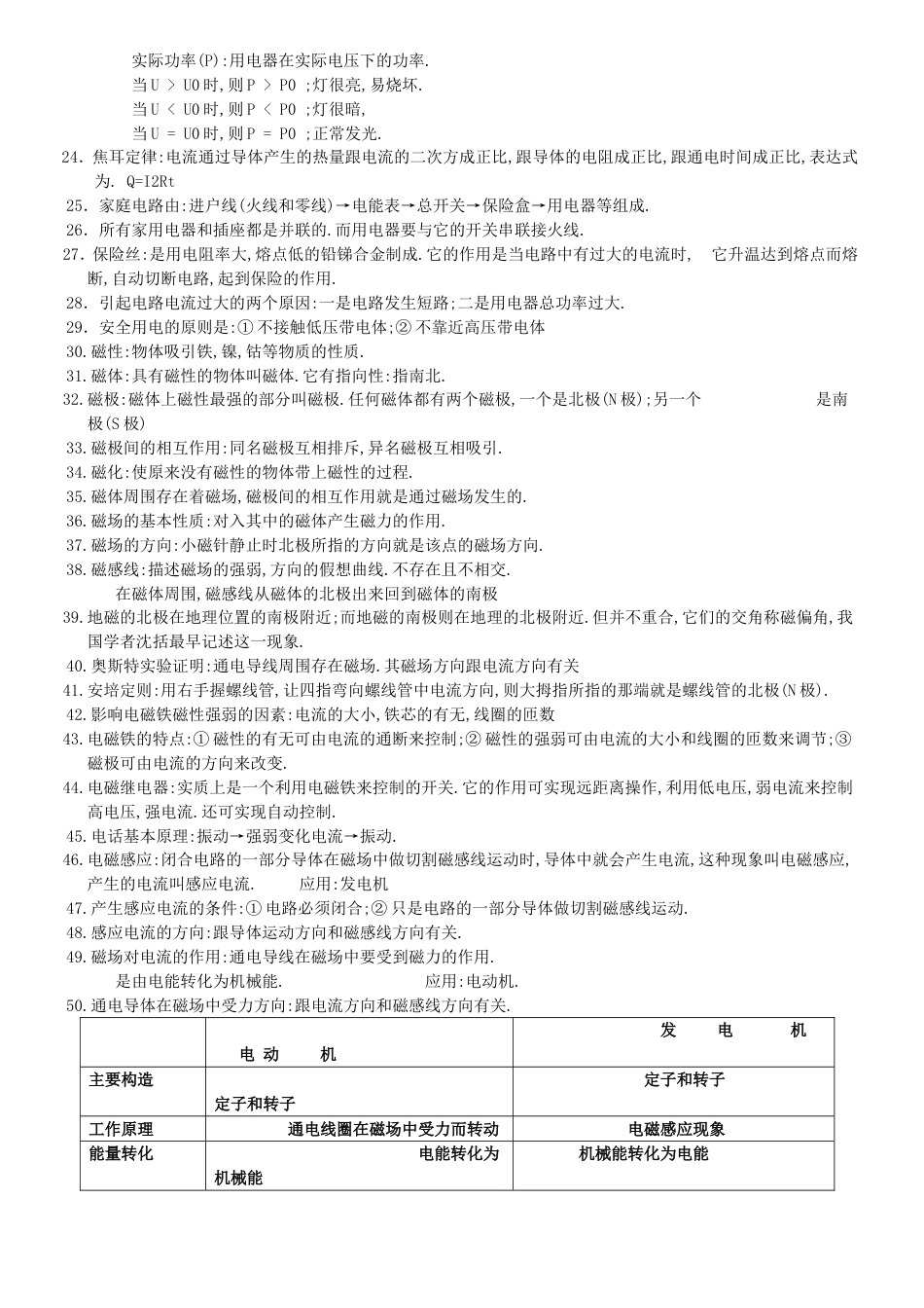 初中物理电学知识点总结_第2页