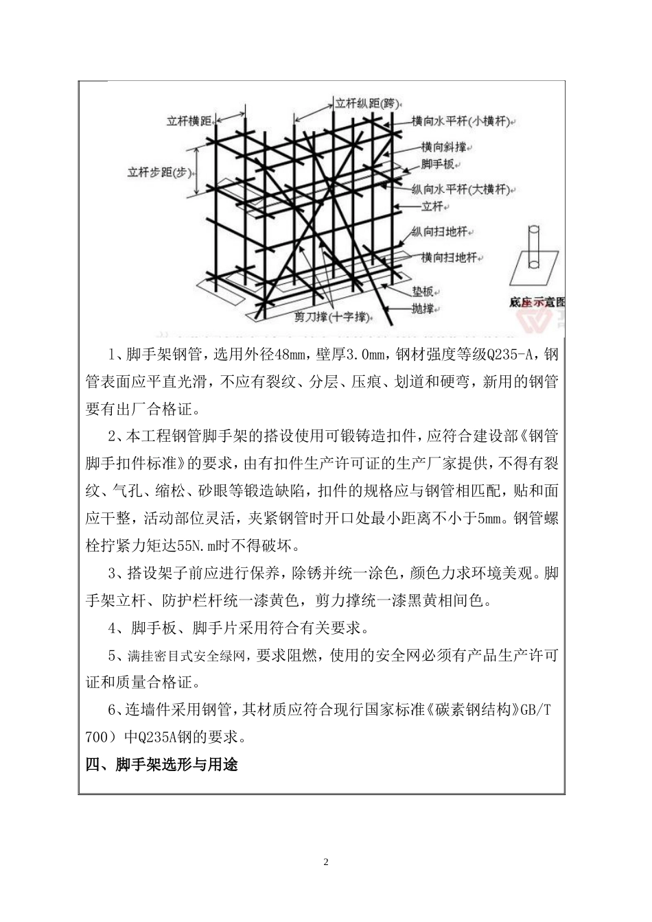 外脚手架安全技术交底书（15页）_第2页