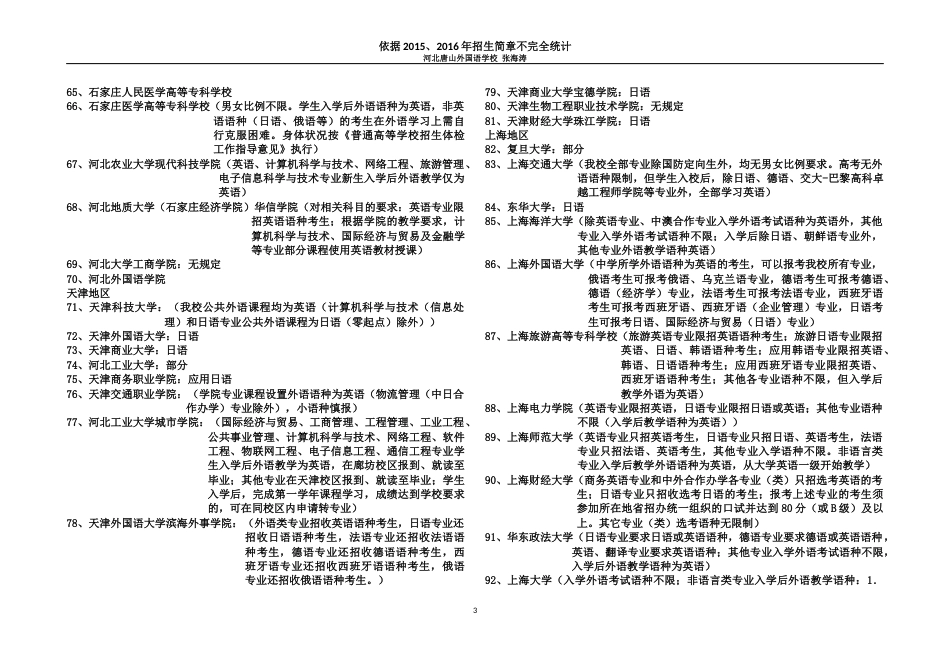 小语种学生可报大学统计_第3页