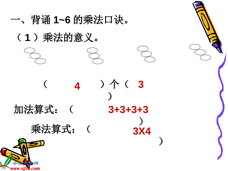 人教小学数学二上《4 表内乘法（一）》PPT课件 (3)_第2页