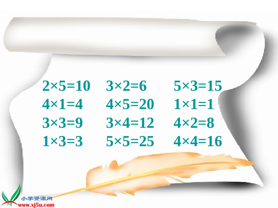 人教小学数学二上《4.6 6的乘法口诀》PPT课件 (5)_第2页