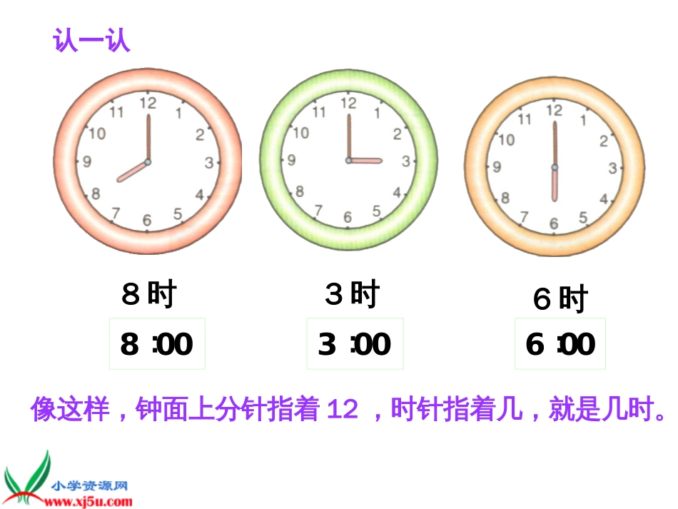 人教小学数学二上《7 认识时间》PPT课件 (5)_第2页