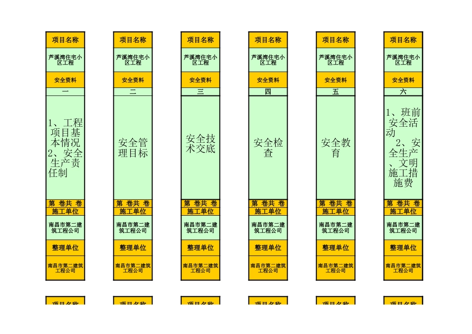 安全资料档案盒标签_第1页