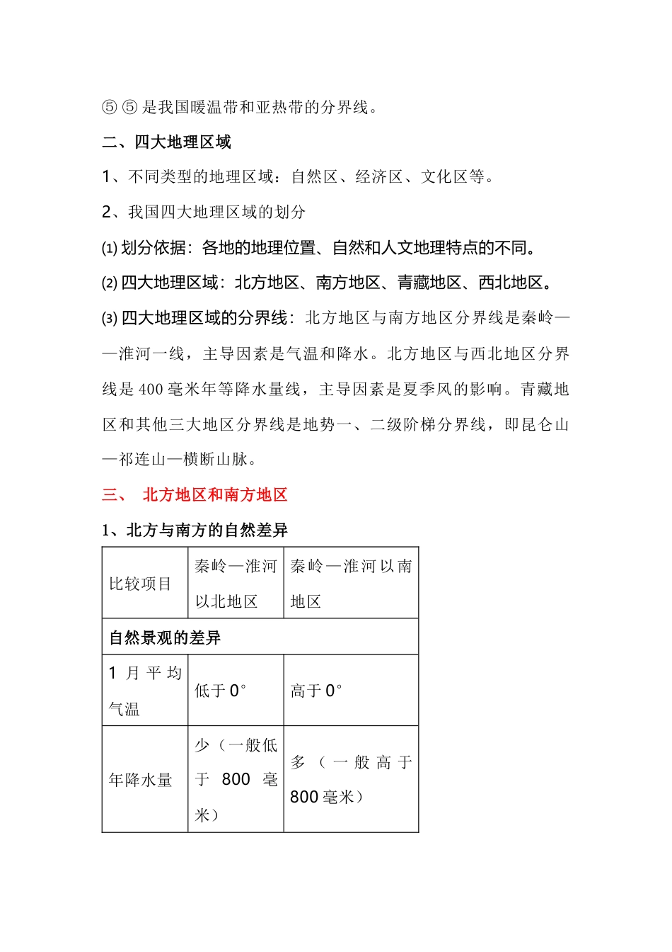 八年级下册地理核心知识点、难点、重点总结_第2页