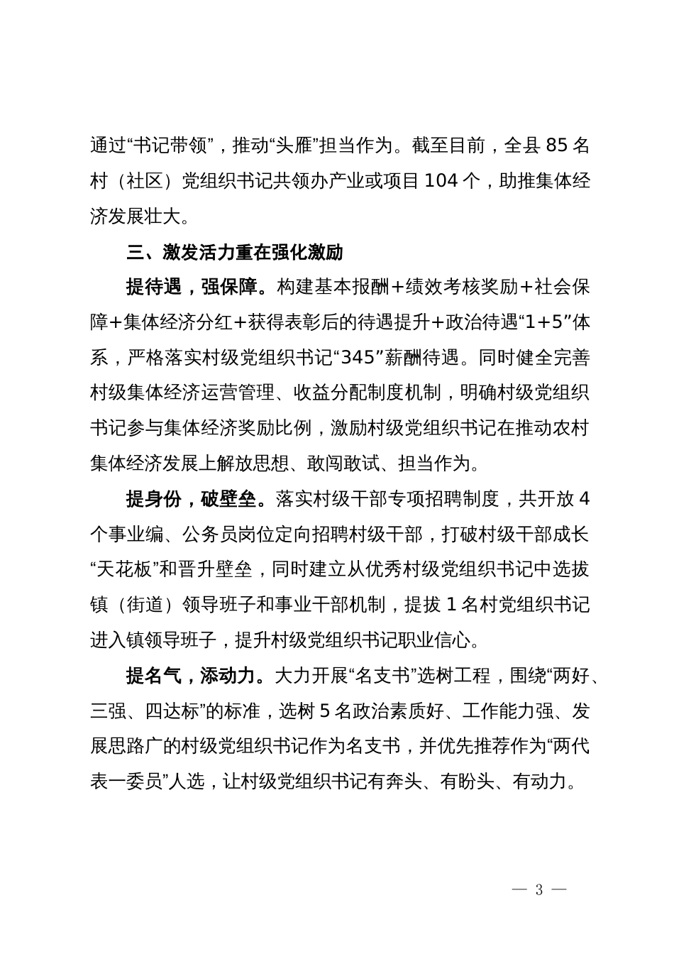 在乡村振兴工作专题会议上的交流发言_第3页