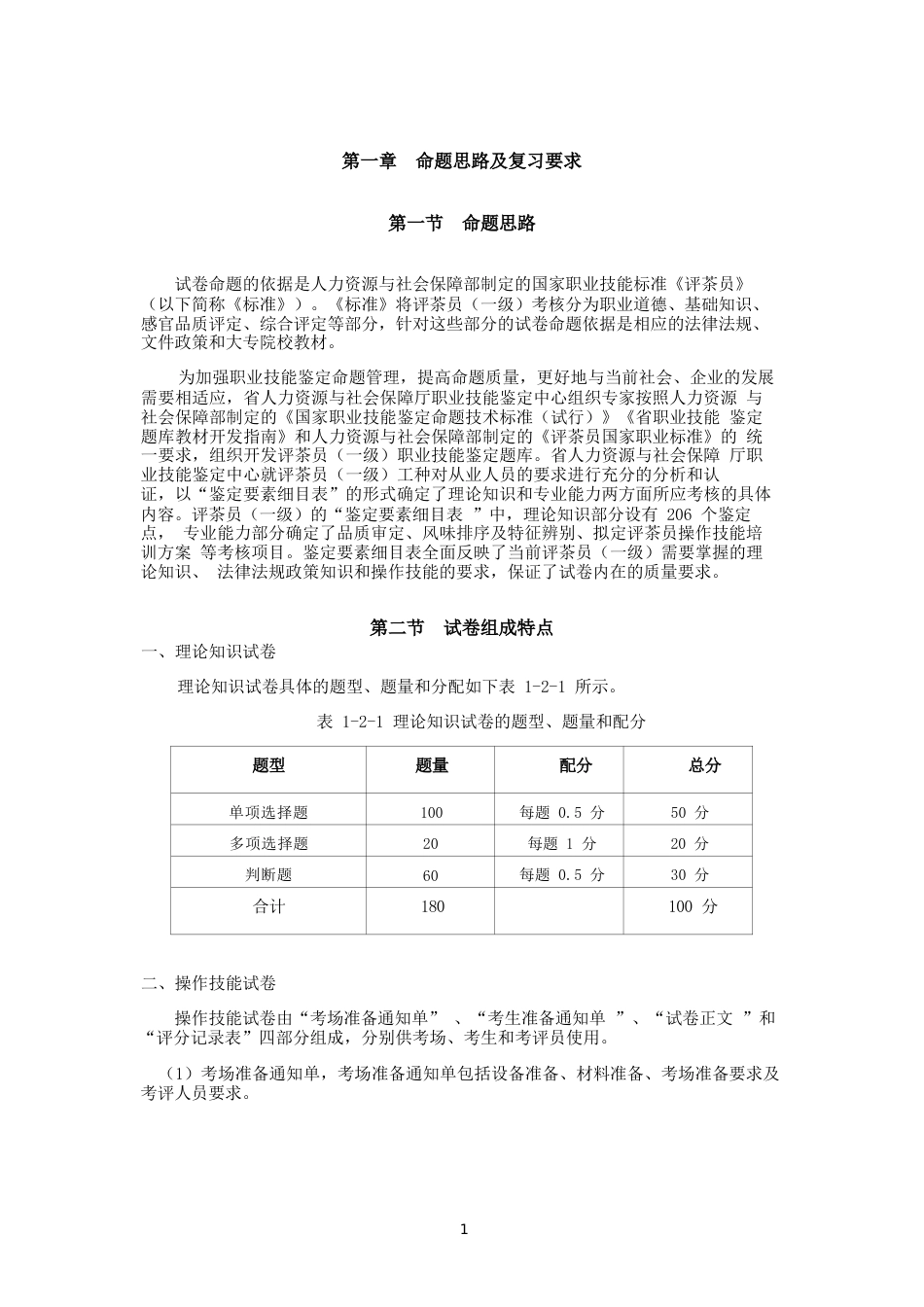 职业技能鉴定考试参考题目答案：评茶员（高级技师）_第3页