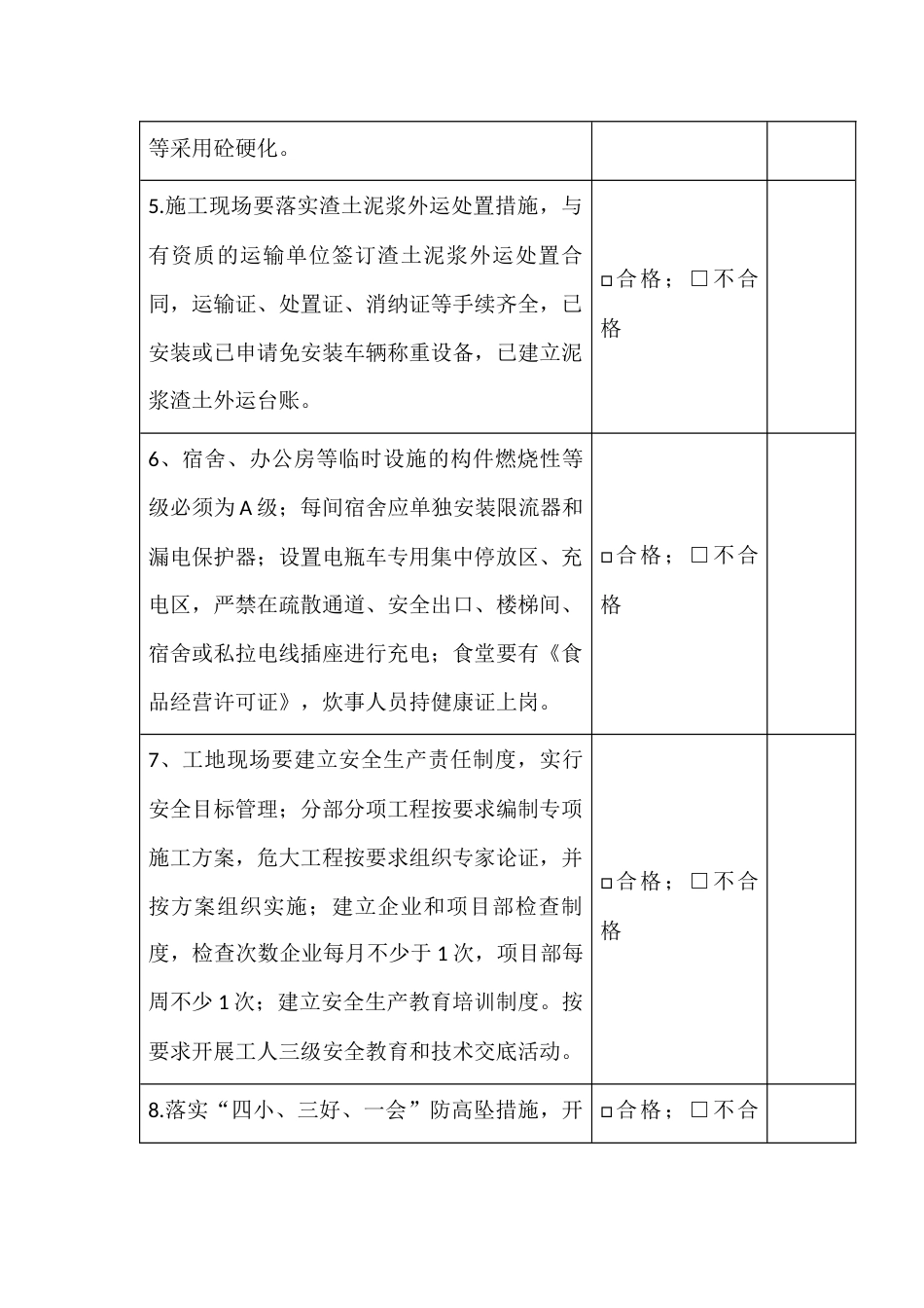 安全生产文明施工标准化管理达标建筑工地阶段自评（评定）表_第2页