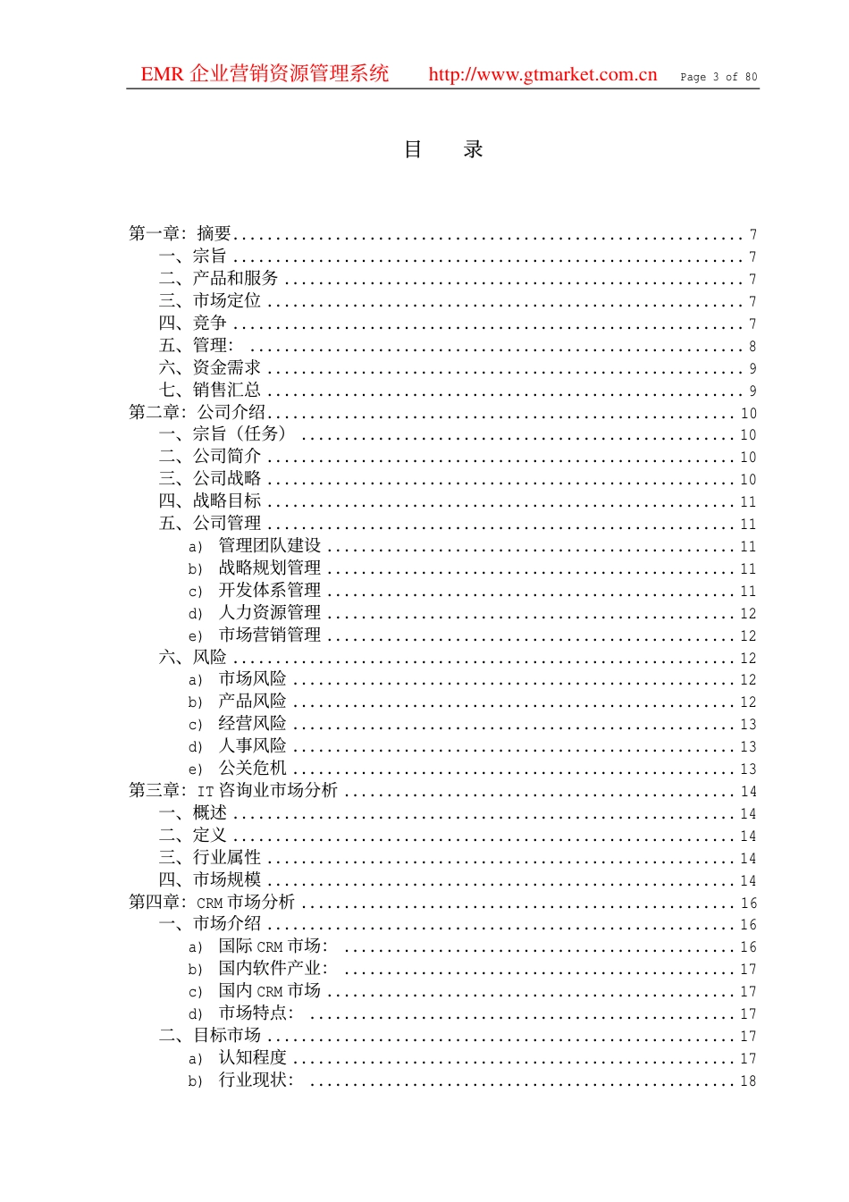 IT咨询公司商业计划书_第3页