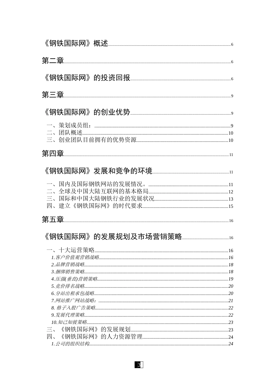 钢铁国际网高商业计划书_第3页