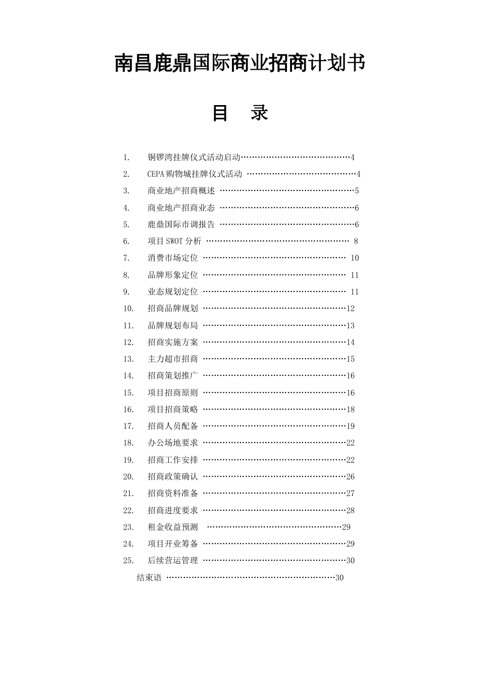 南昌鹿鼎国际商业招商计划书-20DOC_第1页