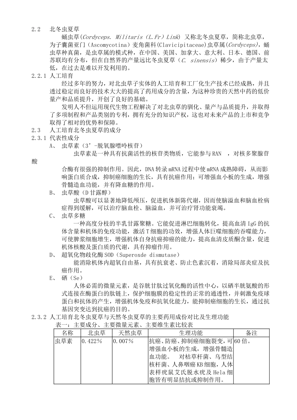 XX公司北虫草子实体量产暨通路销售商业计划书_第3页