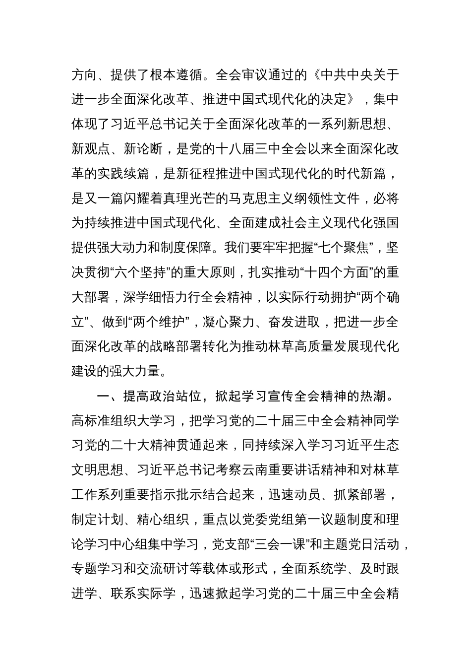 理论学习中心组学习贯彻二十届三中全会精神专题研讨发言10篇_第2页