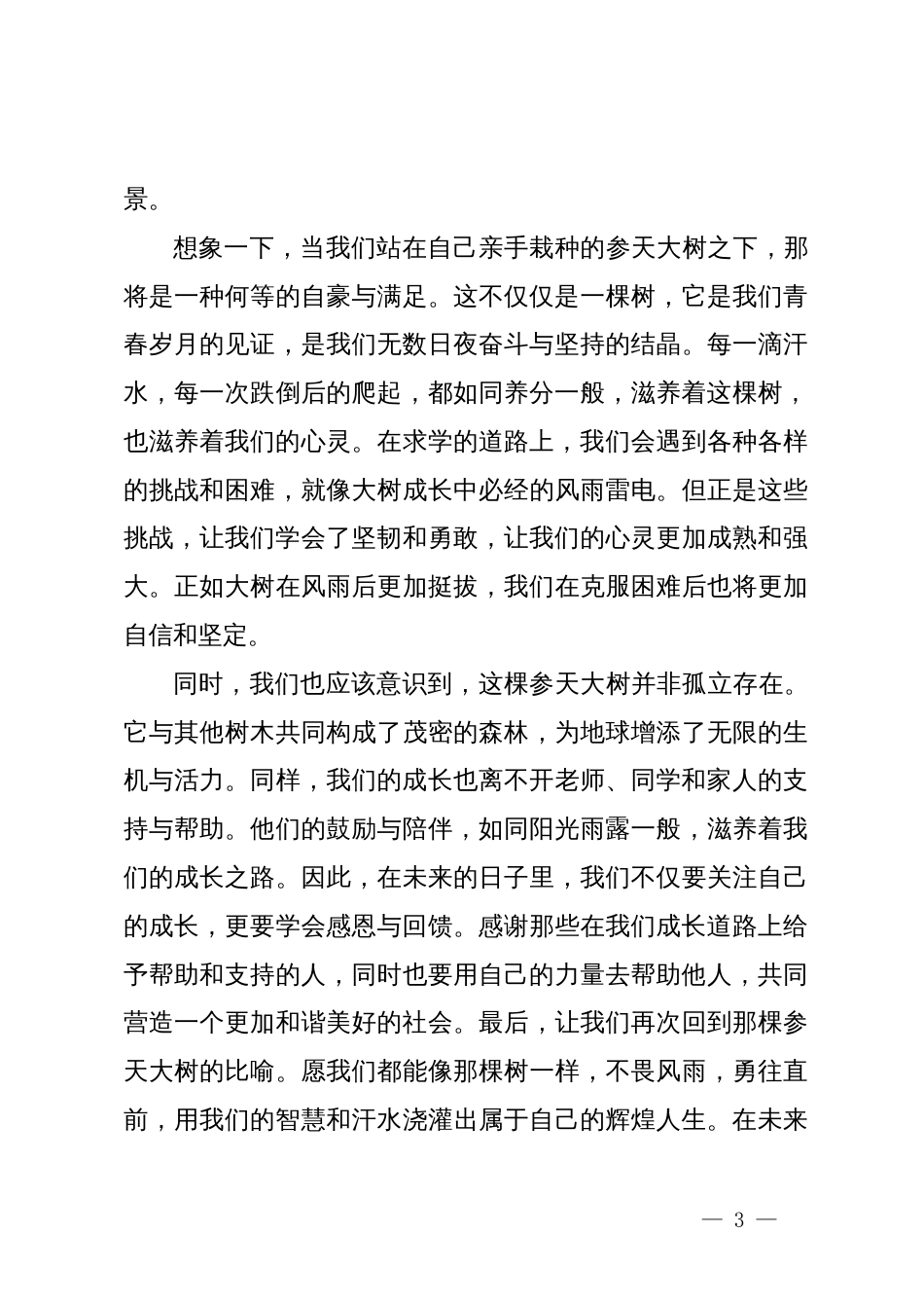 在高中开学典礼上的讲话：扬帆启航，共绘高中精彩篇章_第3页