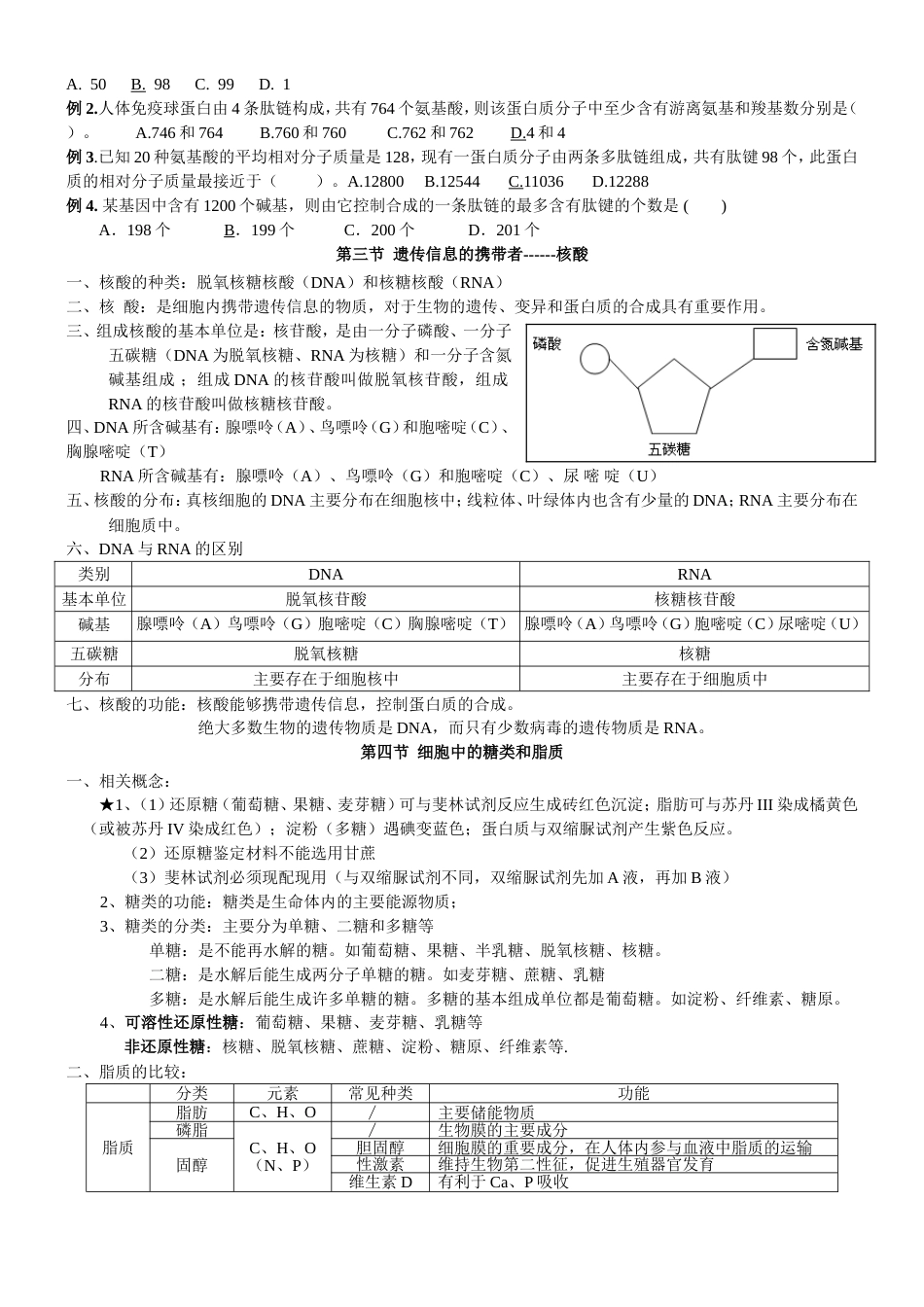 生物必修(1～3)+选修3知识点整理(新课标人教版)_第3页