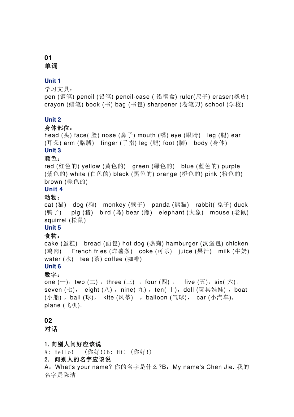 小升初英语复习重要知识点总结_第1页