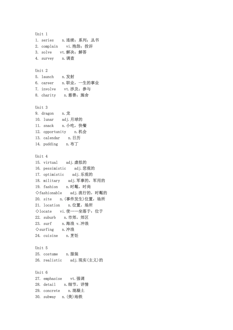 高中英语72+17个需要掌握的特殊词汇_第1页