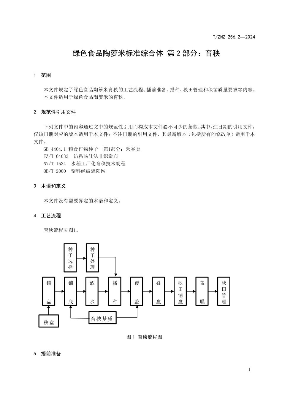 T∕ZNZ 256.2-2024 绿色食品陶箩米标准综合体 第2部分：育秧_第3页