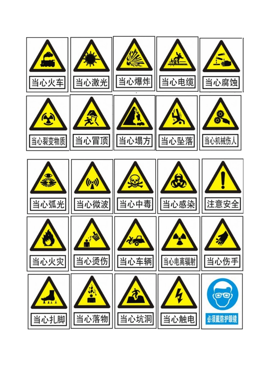 安全标志样本大全_第2页
