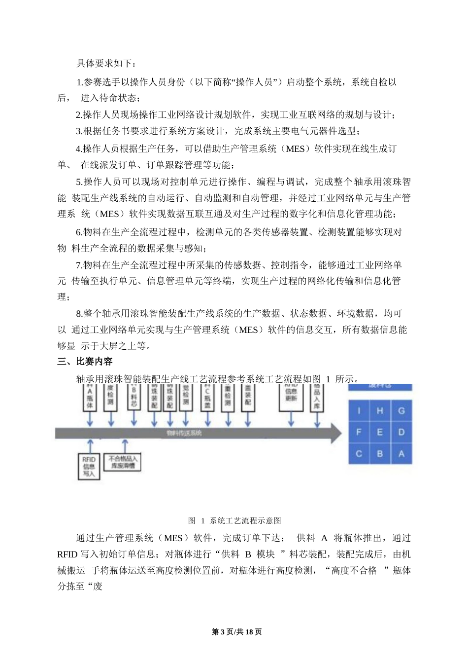 十六届山东省职业院校技能大赛高职组“工业网络智能控制与维护”赛项（学生赛）赛题B_第3页