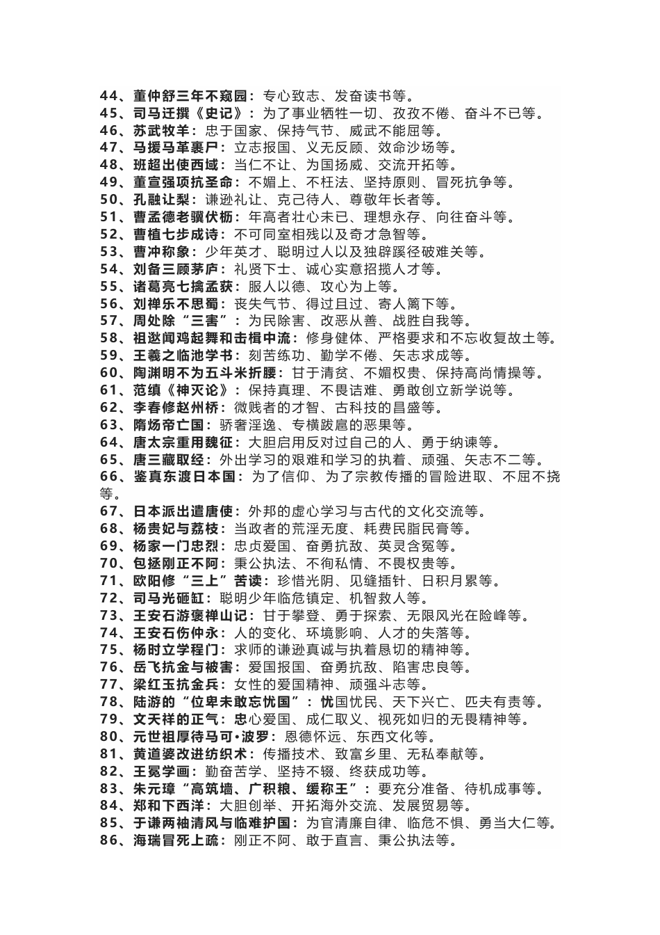 初中语文100个常见典故及用法总结_第2页