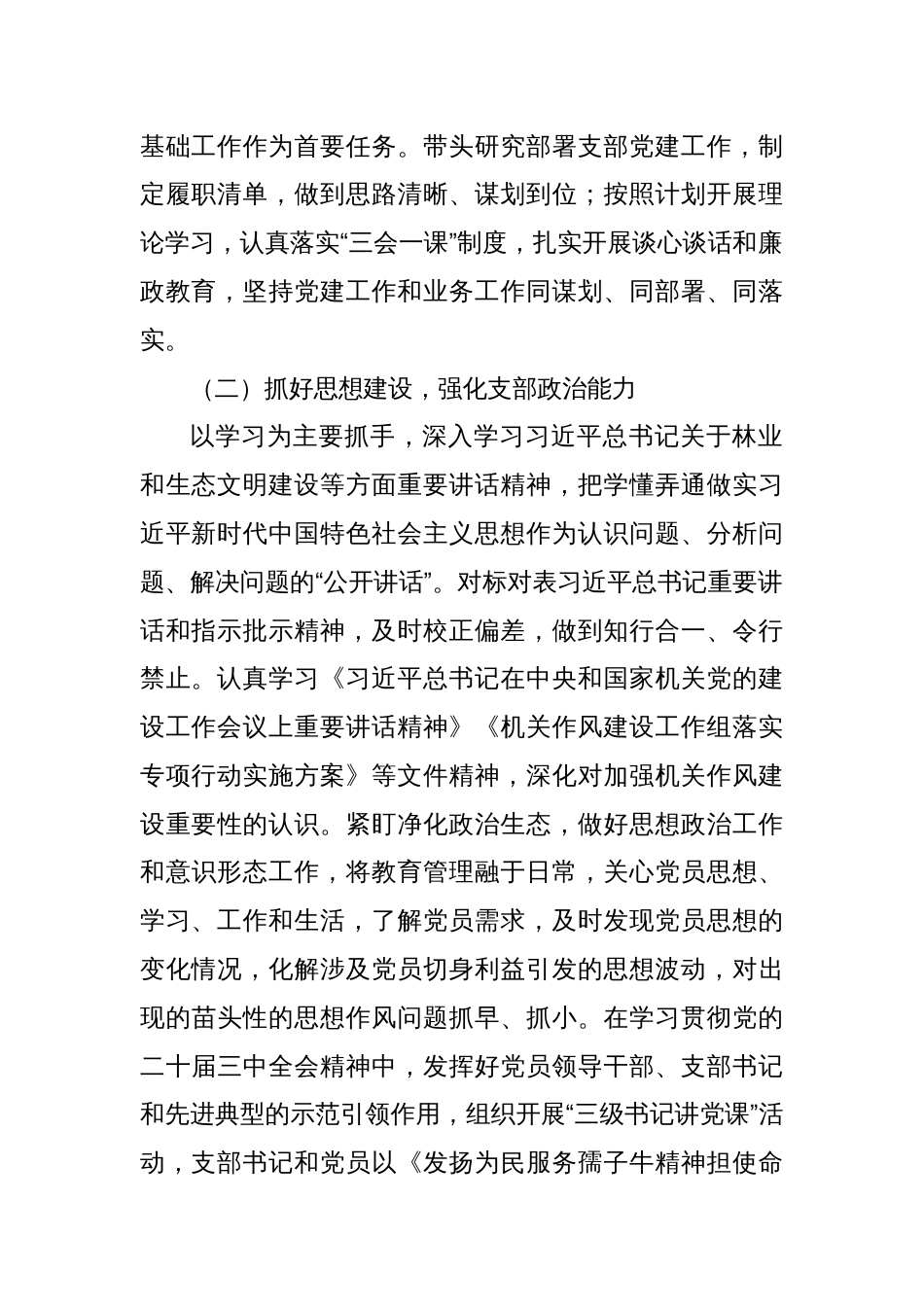 2024年党支部书记抓基层党建工作述职报告（2）_第2页