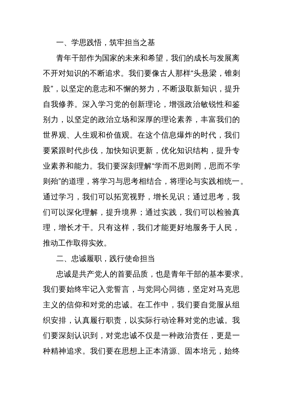 (7篇)青年代表在青年干部座谈会上的交流发言汇编_第2页