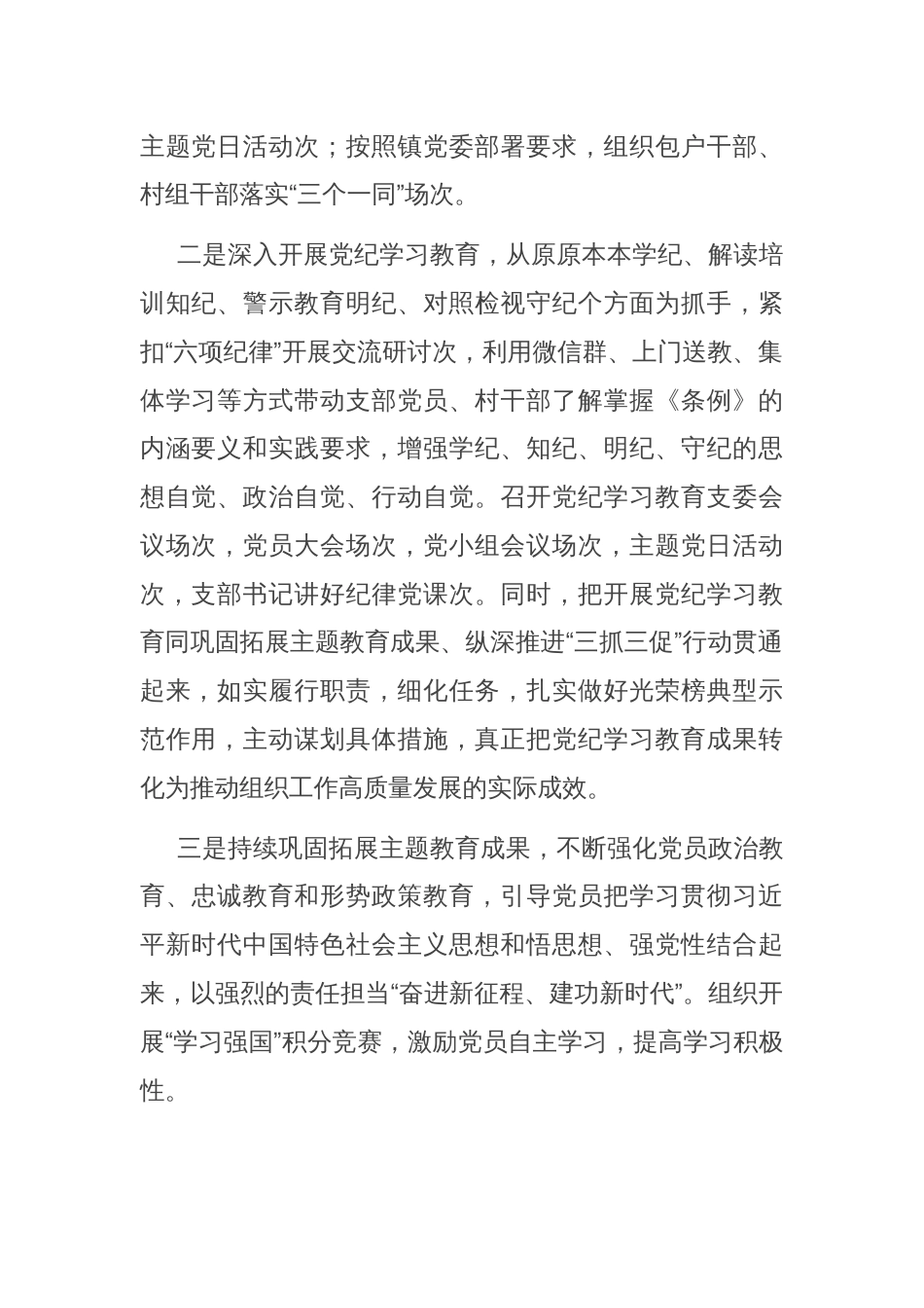 2024村（社区）党支部年工作总结_第2页