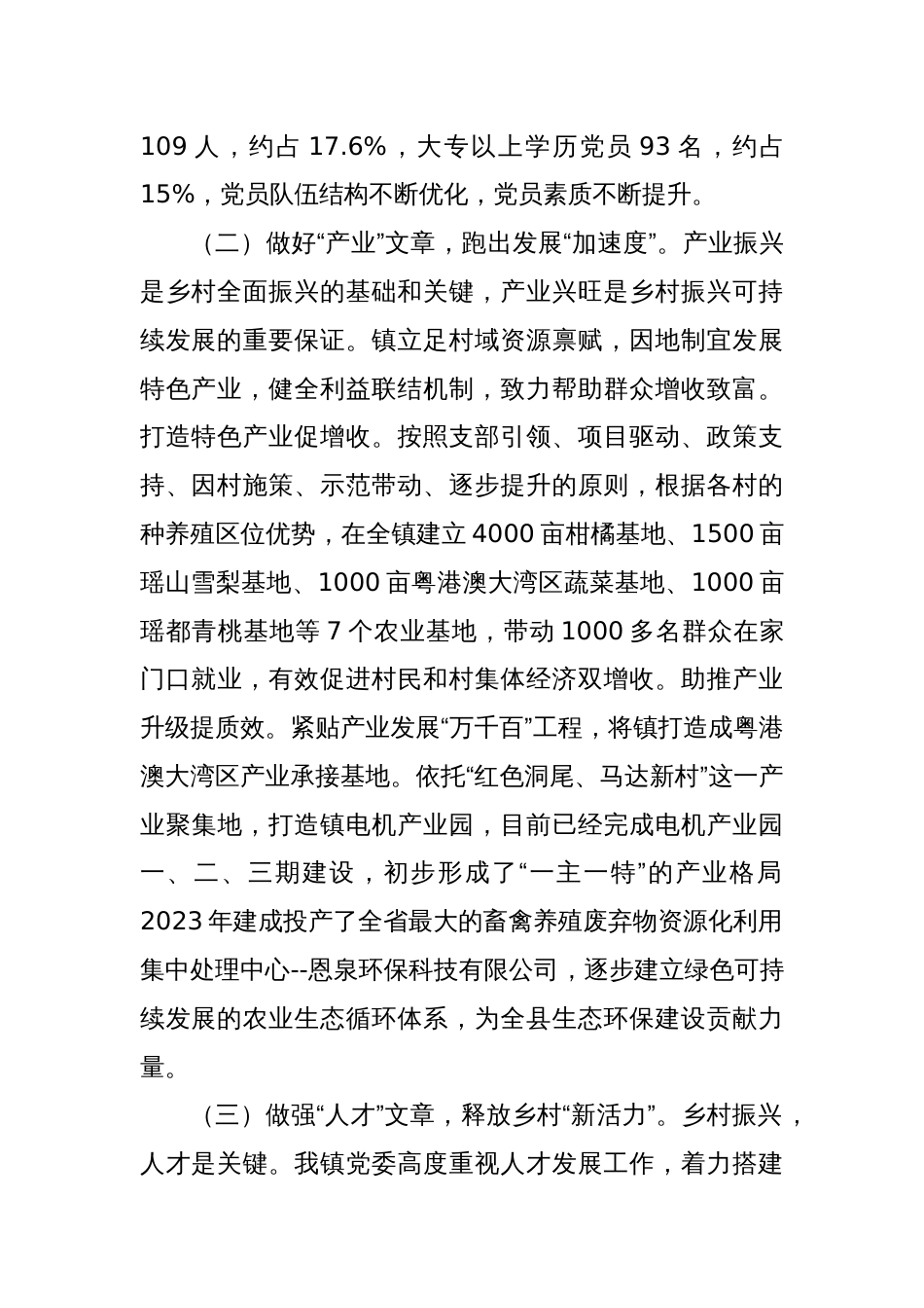 乡镇2024年度推动乡村振兴工作总结_第2页