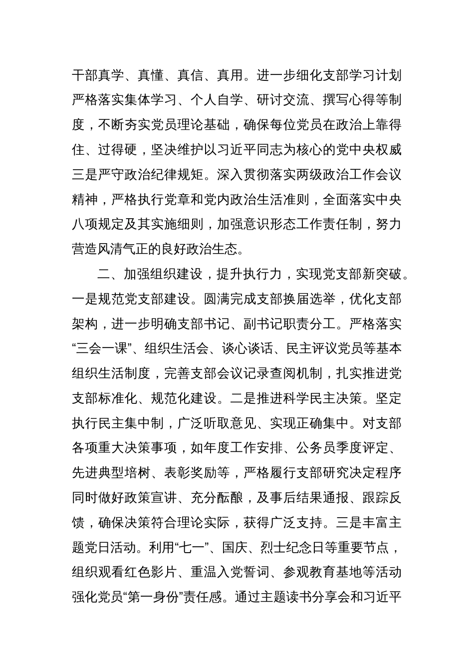 xx党支部书记抓党建工作情况汇报_第2页