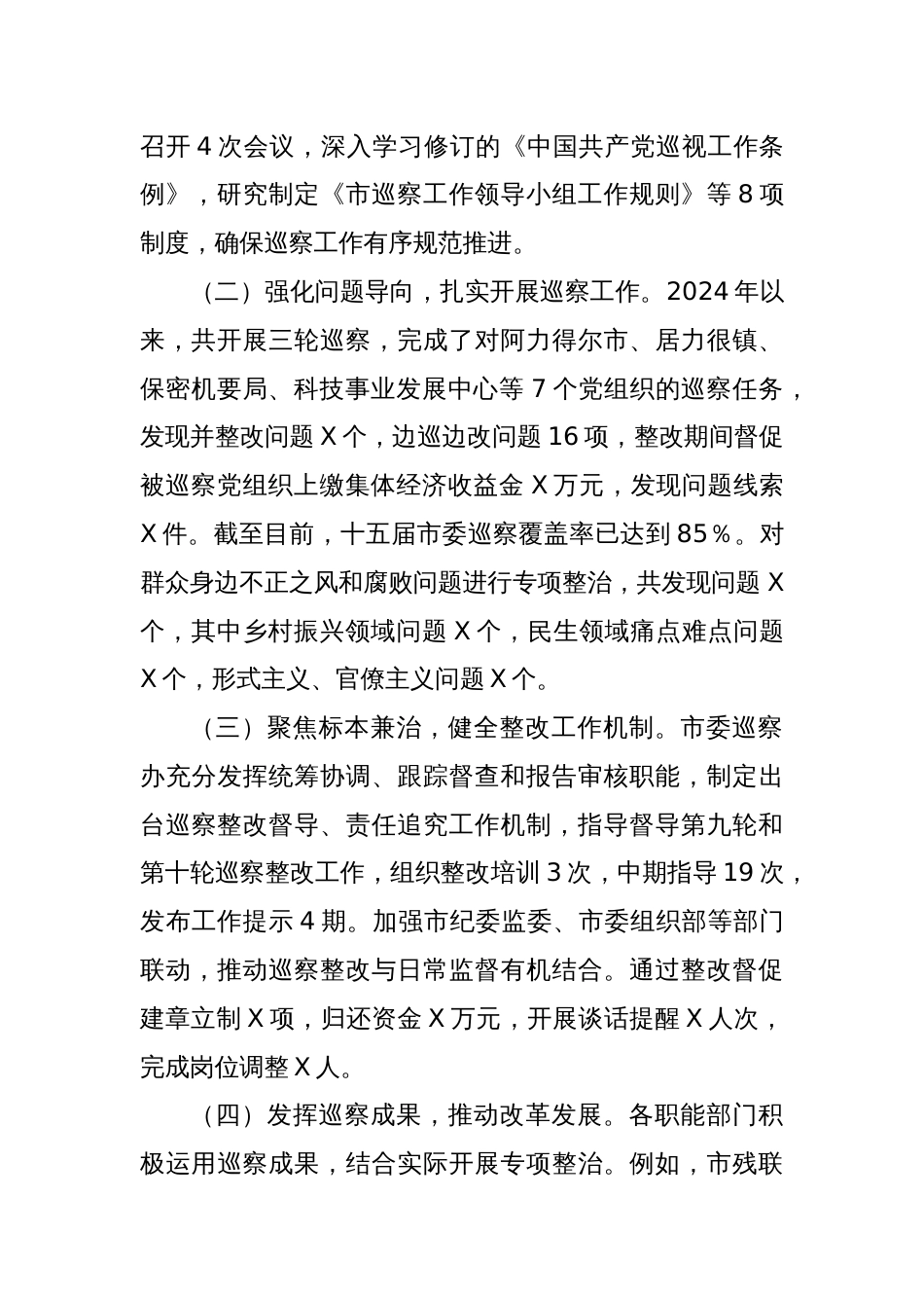 xx巡察办2024年度工作总结_第2页