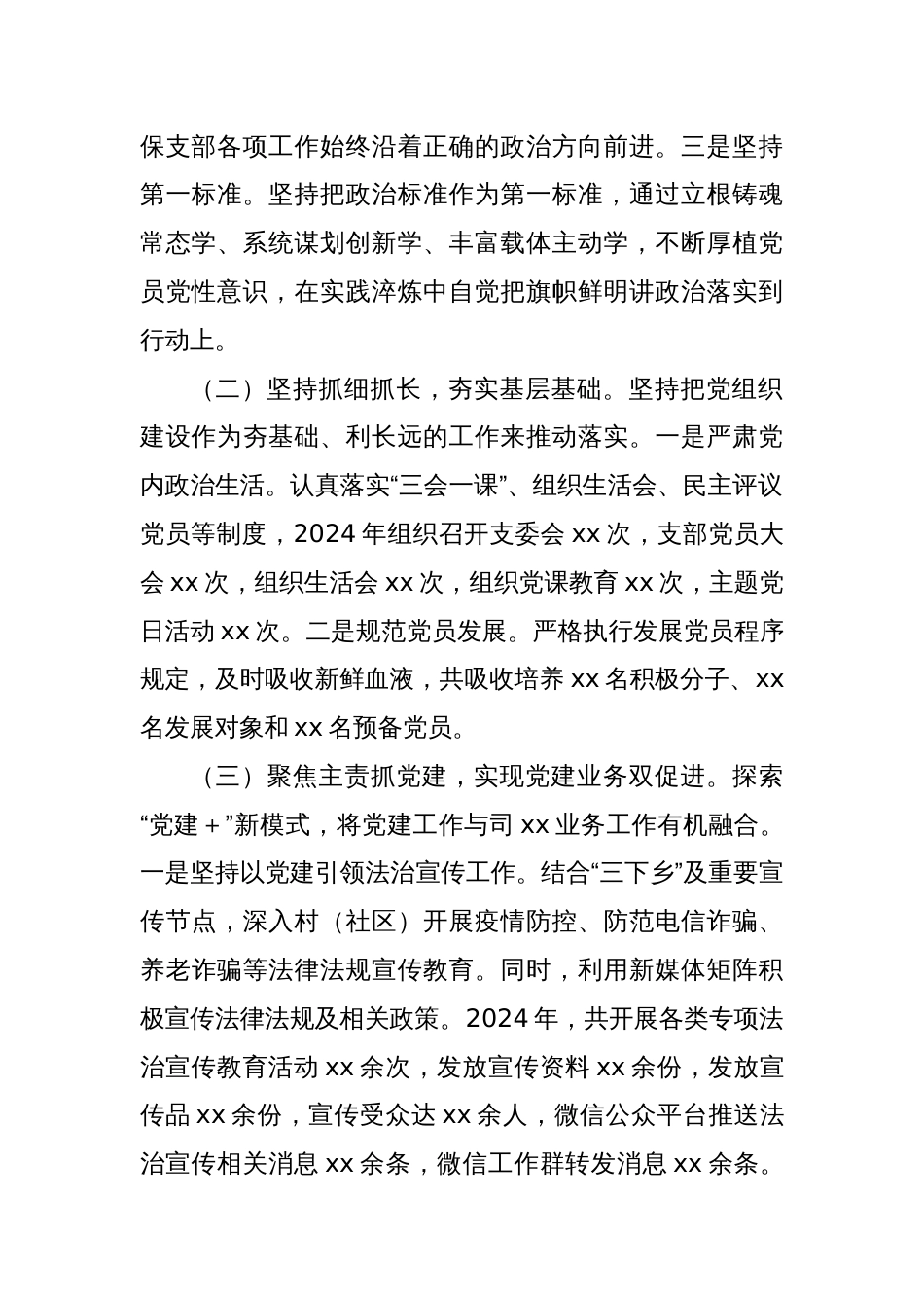 2024年度党建工作述职报告_第2页