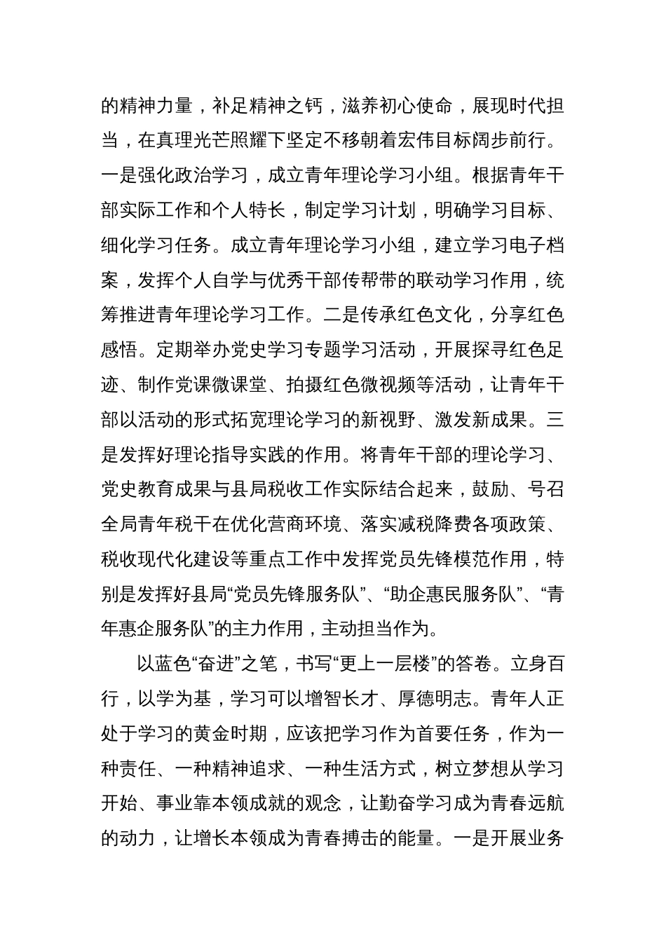 税务系统发言：培养青年干部成才为税收现代化建设提供坚实人才保障_第2页