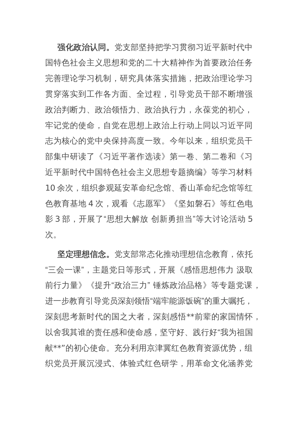在2024年集团基层党支部建设推进会上的汇报发言_第2页