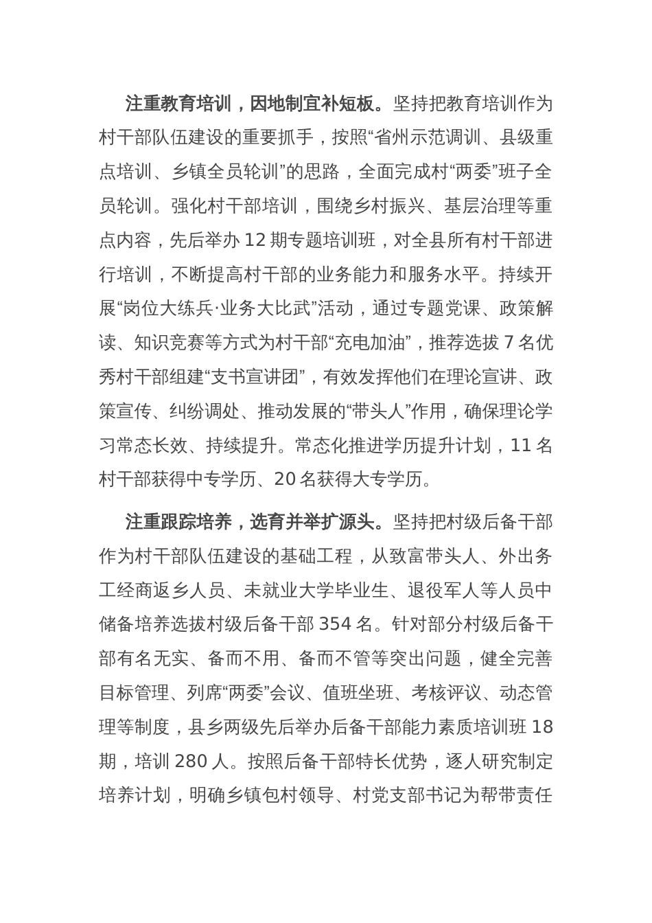 在2024年全市“强基固本”工程推进会上的汇报发言_第2页
