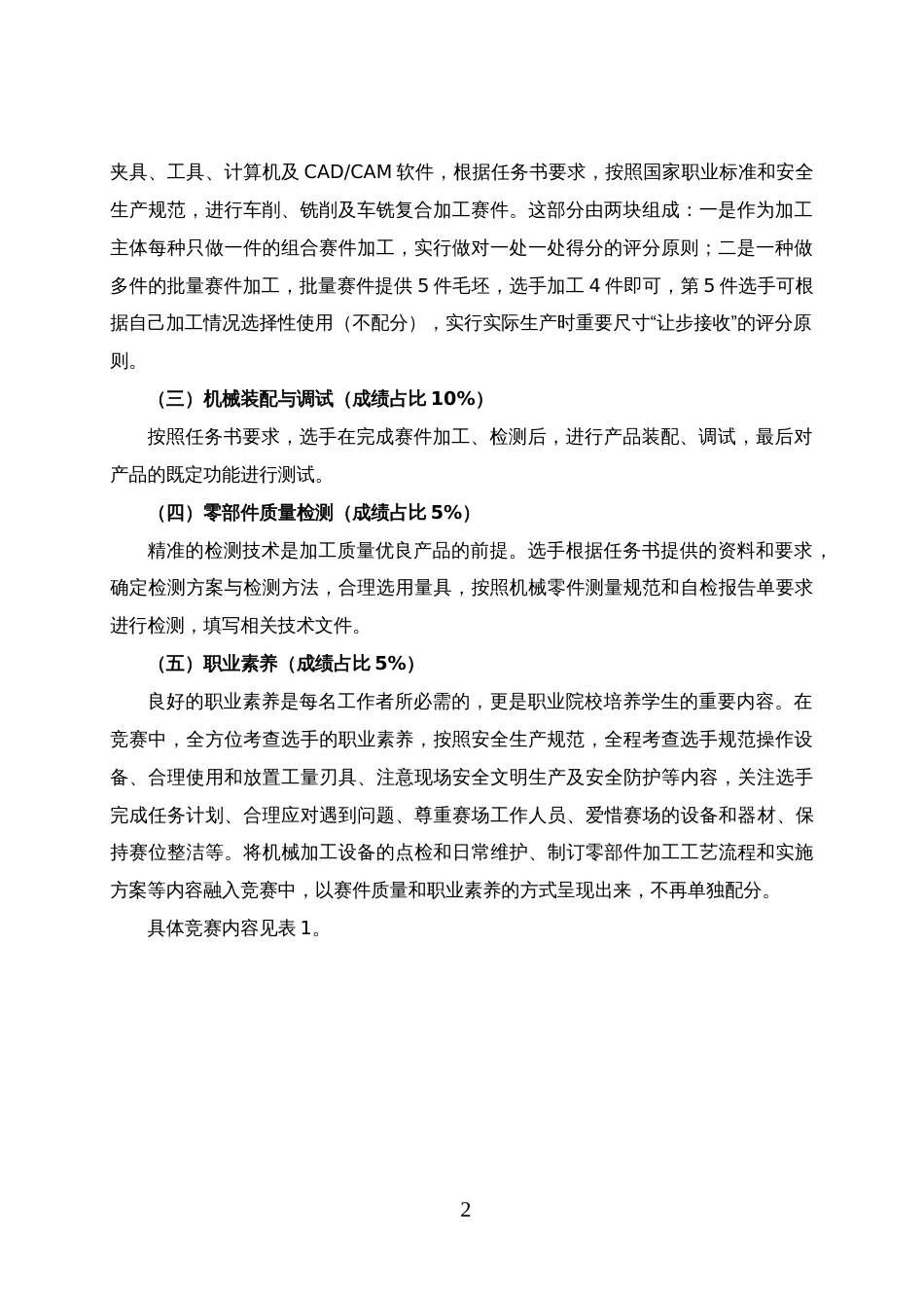 第十七届山东省职业院校技能大赛中职组“现代加工技术”赛项规程_第2页