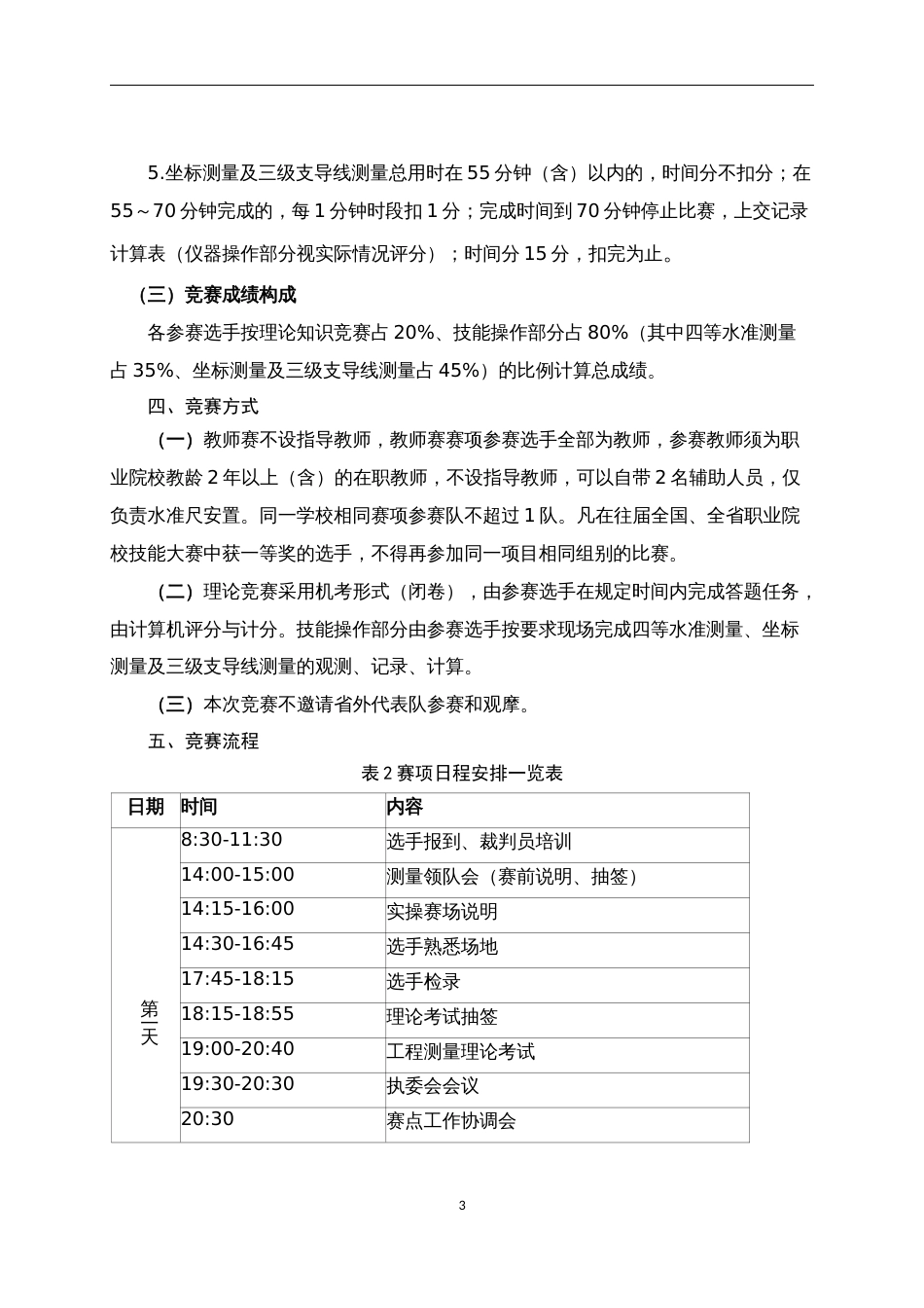 第十七届山东省职业院校技能大赛中职组“工程测量”(教师)赛项规程_第3页