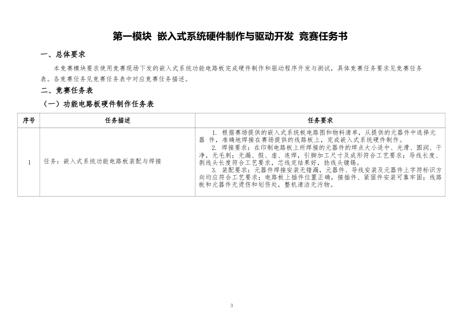 第十七届山东省职业院校技能大赛嵌入式系统应用开发赛项样题第三套_第3页