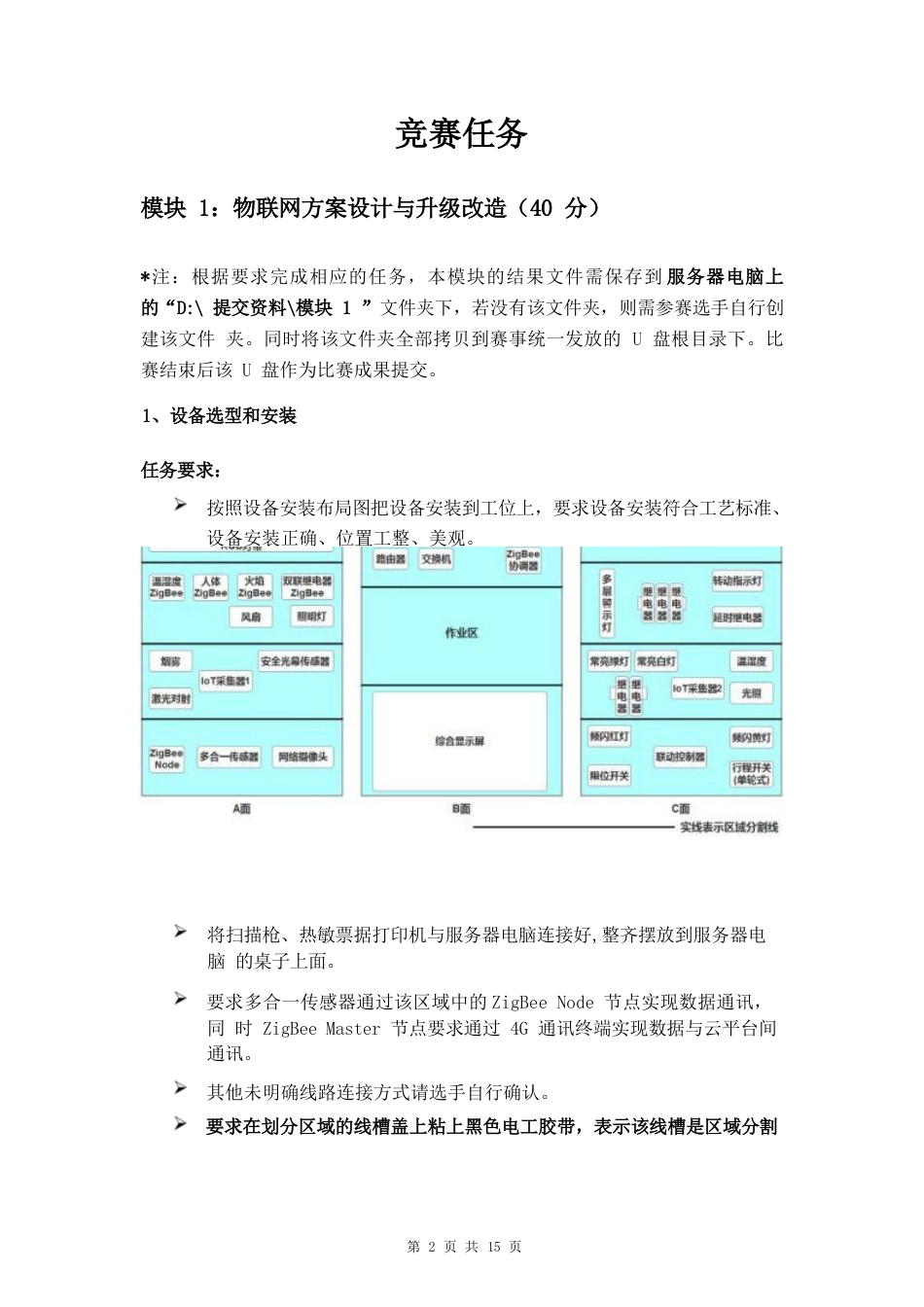 第十七届山东省职业院校技能大赛高职组物联网应用开发任务书（样题）_第3页