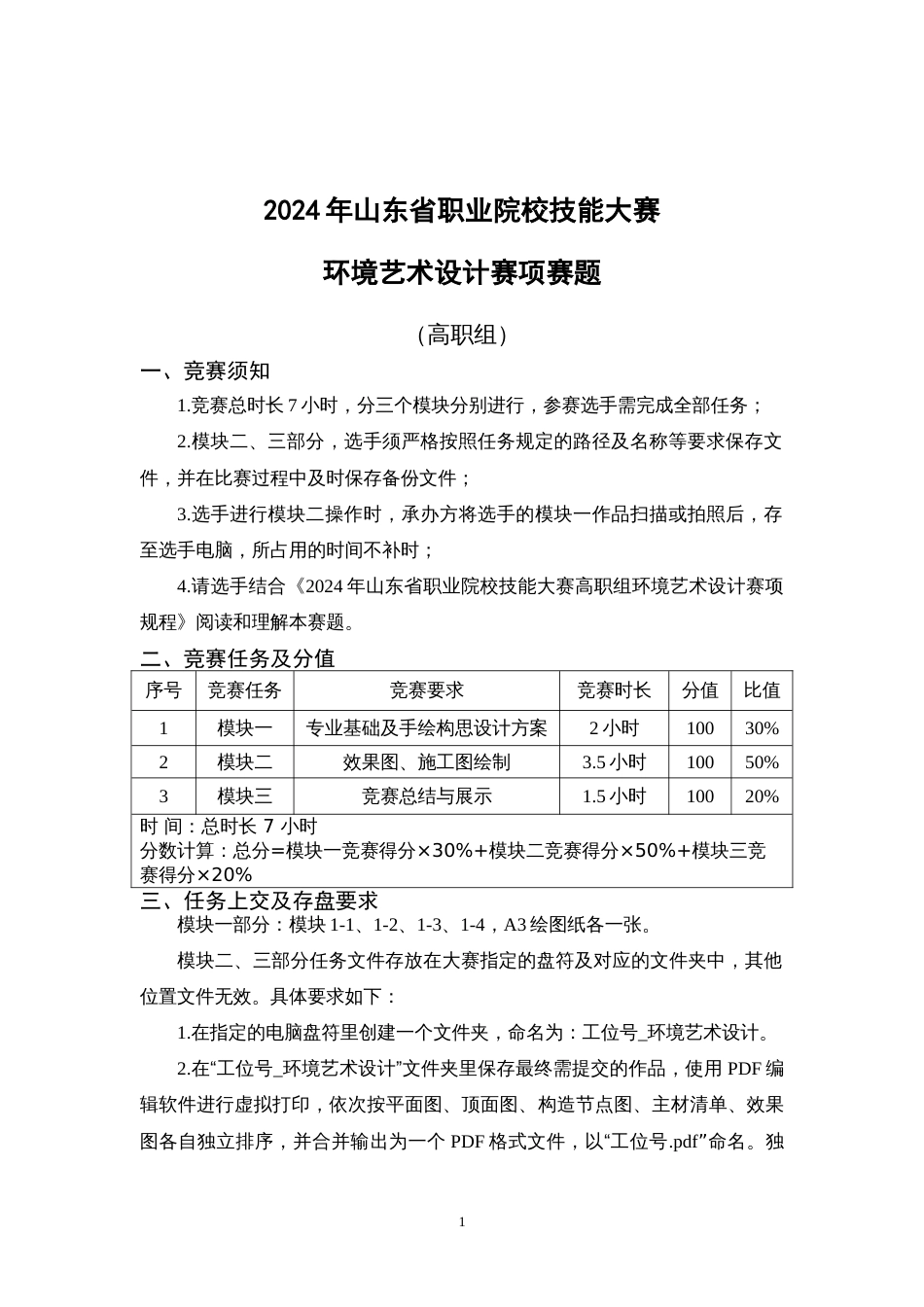 第十七届山东省职业院校技能大赛”万树寒无色，南枝独有花”大学生公共文化空间室内设计_第1页