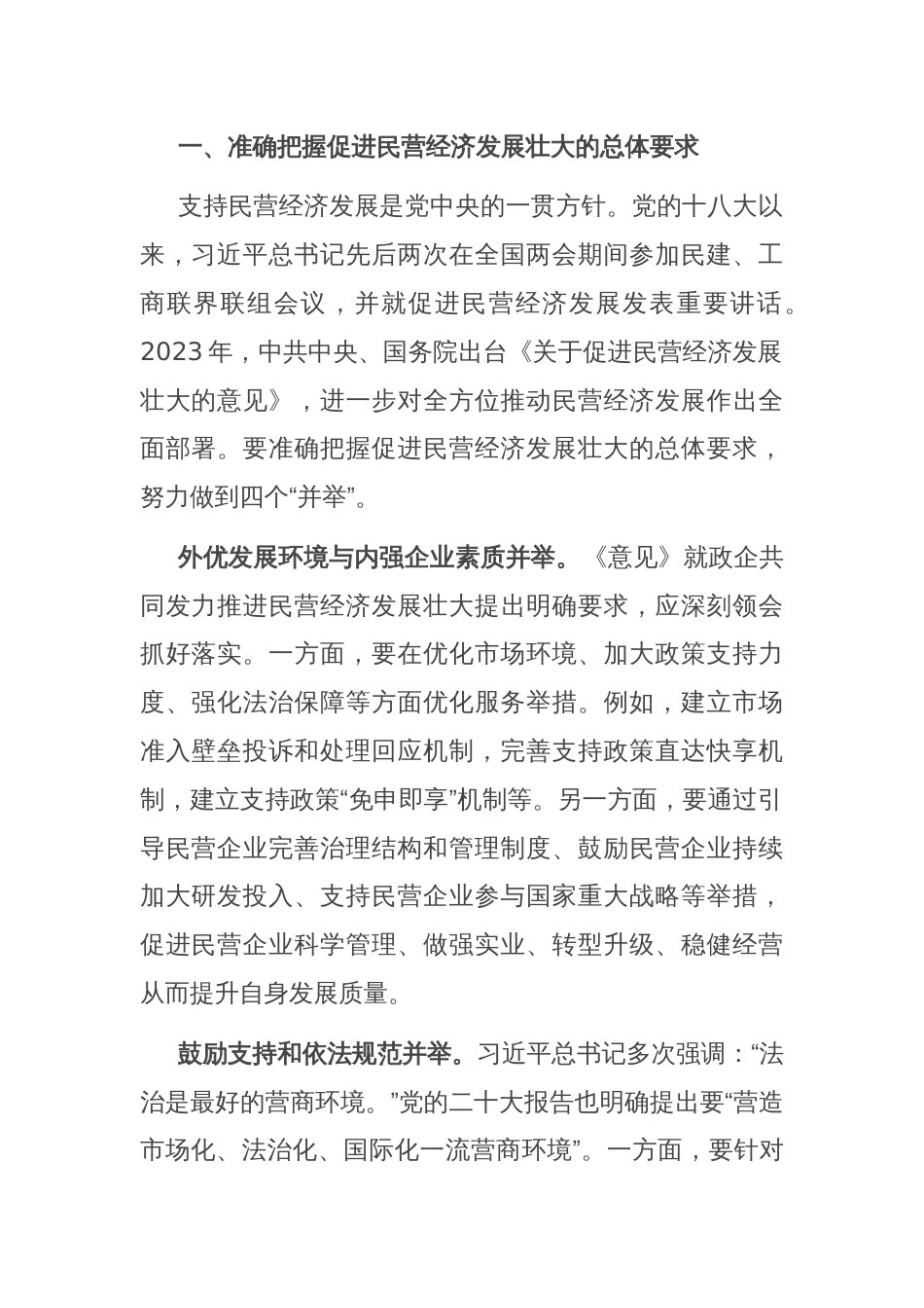 在2024年全市加快民营经济高质量发展推进大会上的讲话_第2页