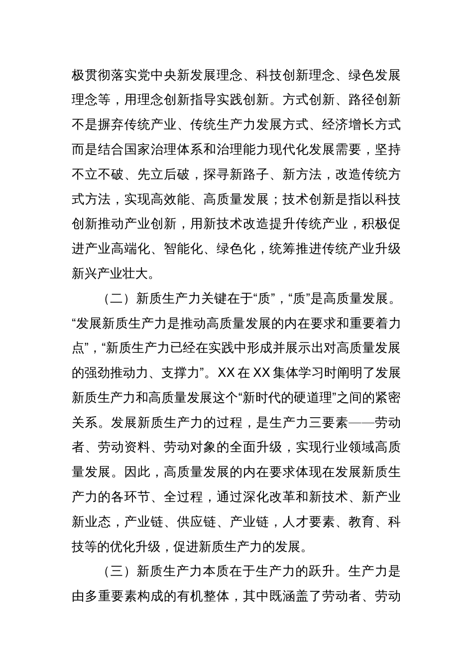 在XX市新质生产力研讨会上的交流发言_第2页