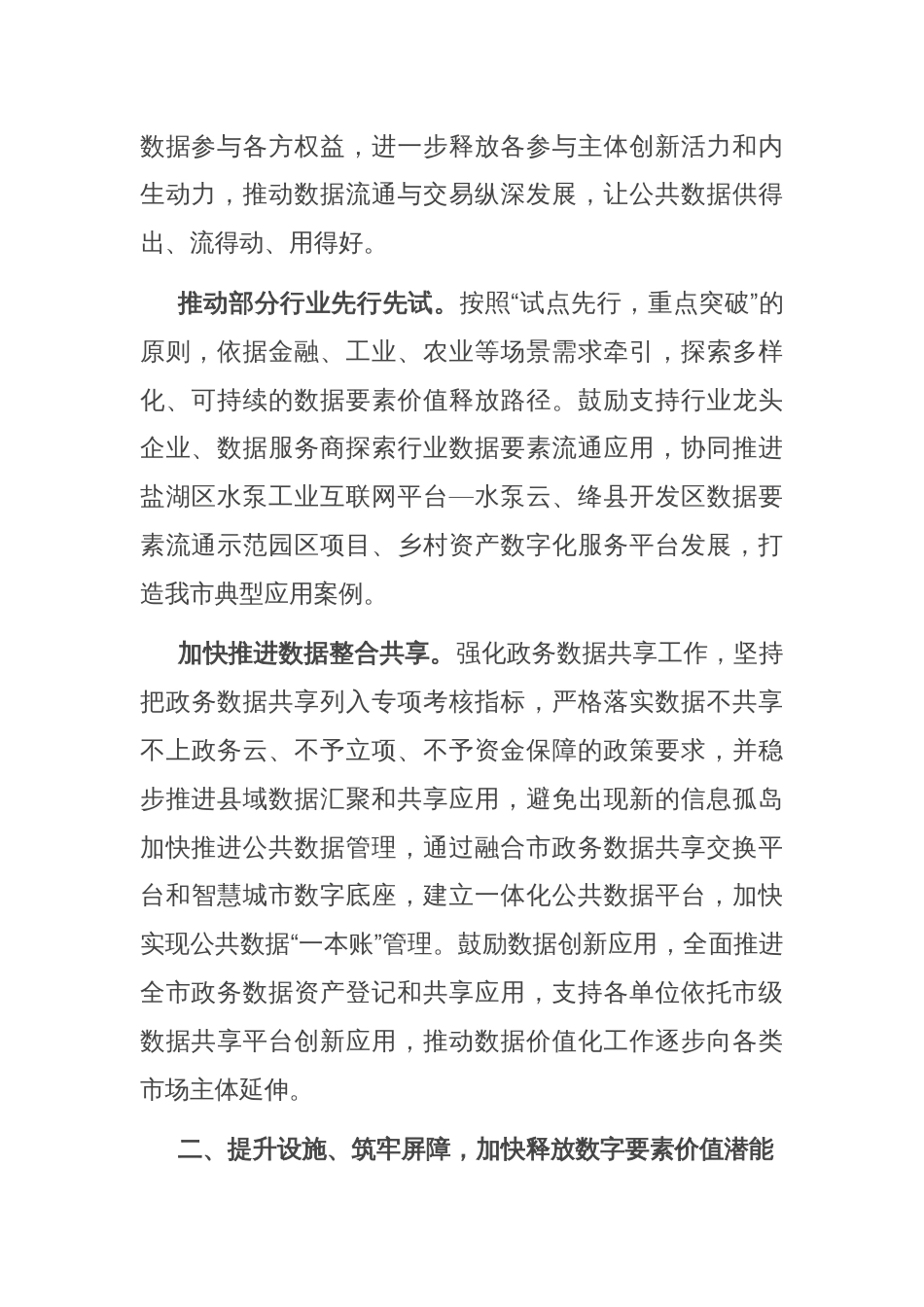 在市长调研数据局工作座谈会上的汇报发言_第2页