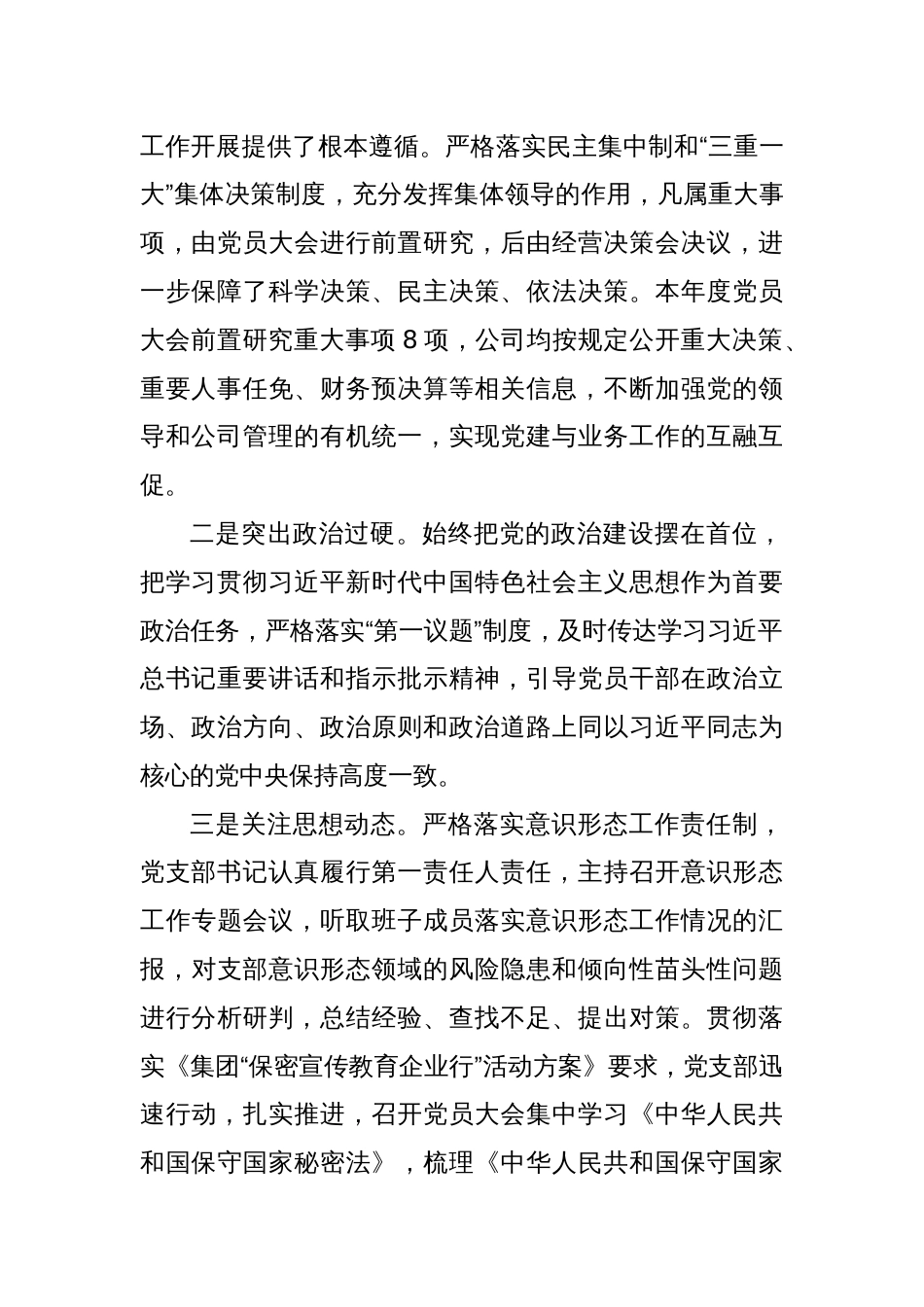公司党支部2024年上半年党建工作总结（2）_第2页